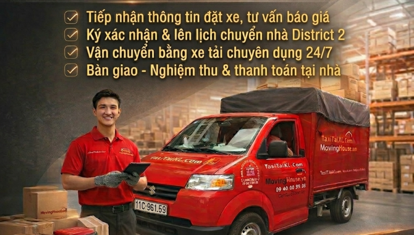 Dịch Vụ Chuyển Nhà Quận 2 Chỉ 150k – Chuyên nghiệp – uy tín