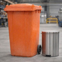 Chọn thùng rác cho nhà xưởng: Nhựa hay kim loại?